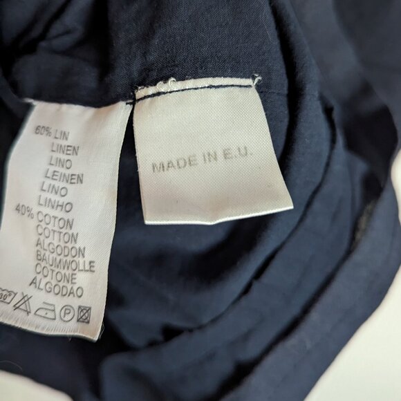 Excellence by Raxevsky Sleeveless Embroidered shift dress navy white - Picture 6 of 9